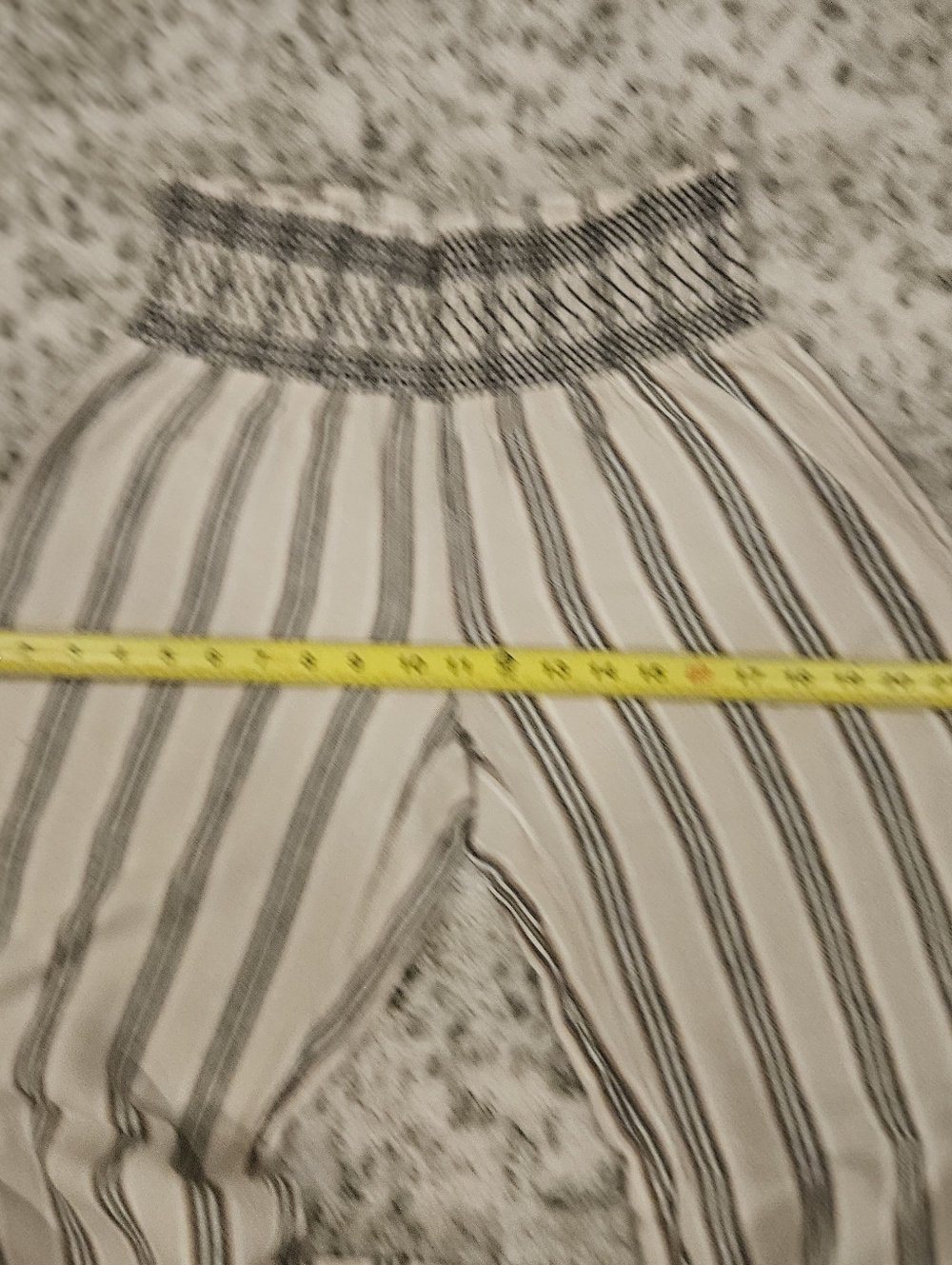 Indigo Rein SZ M Linen Blend Wide Leg Pull On Boho Beachy Pants Shirred Waist - Picture 7 of 11